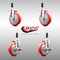 Service Caster 5 Inch 316SS Red Poly Swivel 3/4 Inch Expanding Stem Caster Brake SCC, 2PK SCC-SS316EX20S514-PPUBRED-2-TLB-2-34 - alternate 4